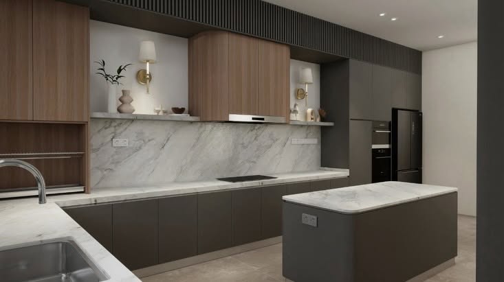 Luxury Kitchen Cabinet Design in Selangor - gallery image 1